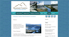 Desktop Screenshot of mountaincountieswater.com
